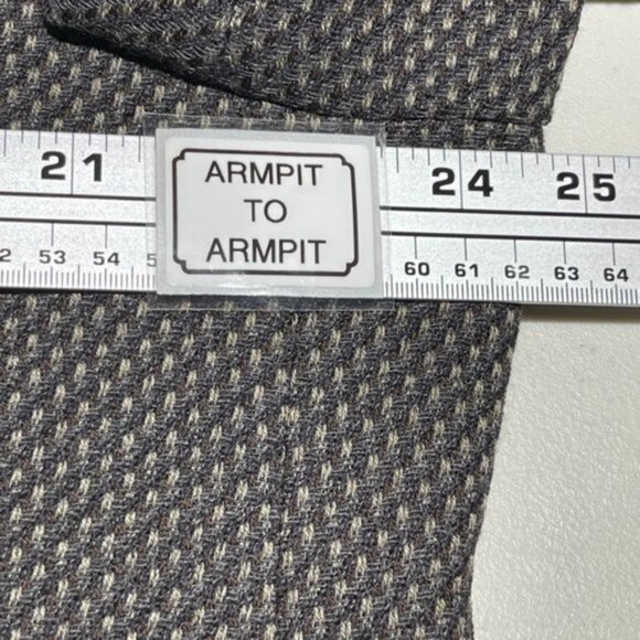 Armani Collezioni Mens Sport Coat Wool Blend Size 46R Textured Pattern‎ Italy - Picture 12 of 16